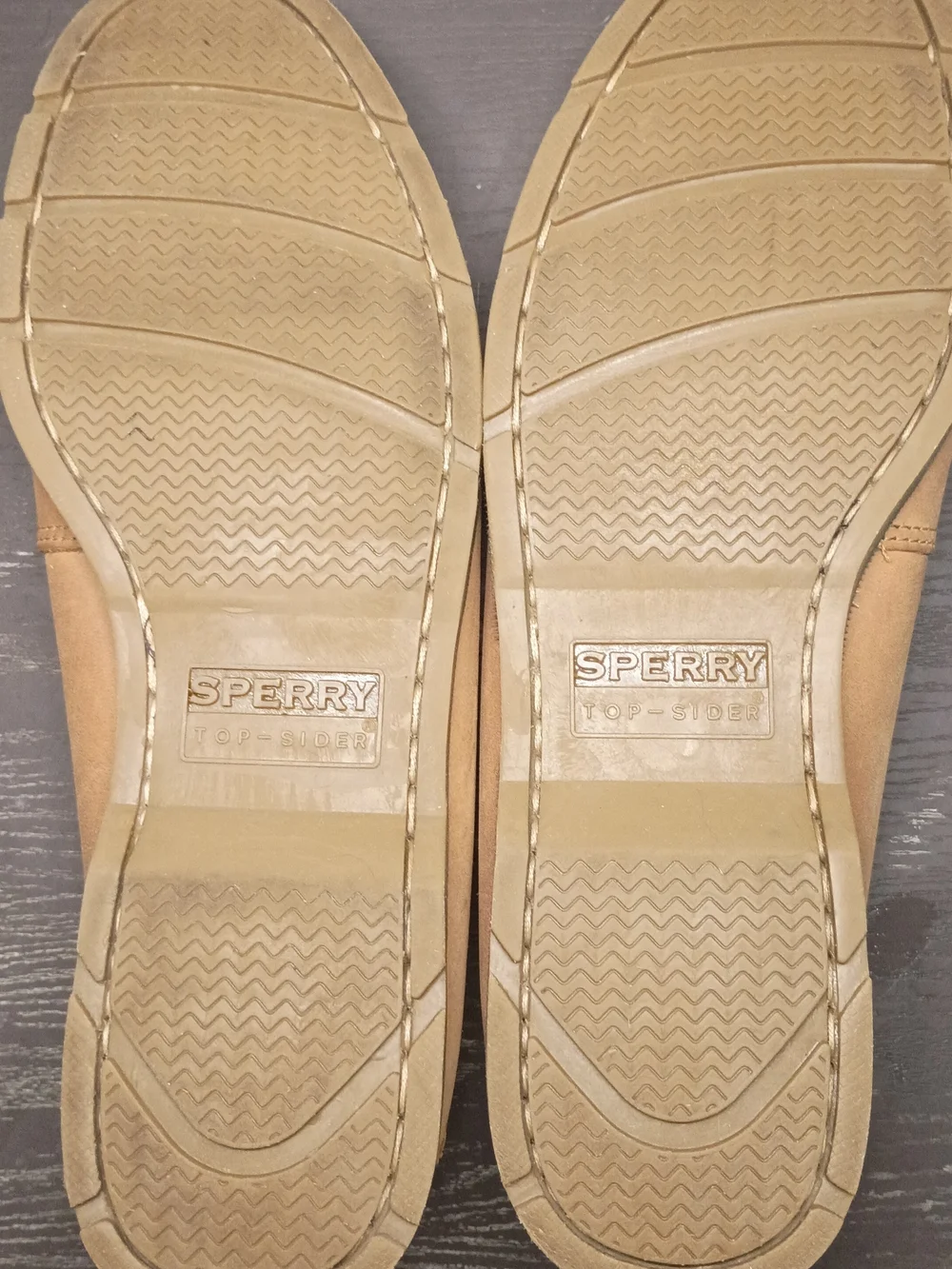 Sperry 10 WIDE Men's Tan Leather Moc Toe Boat Shoes. Like NEW!!! RARE
